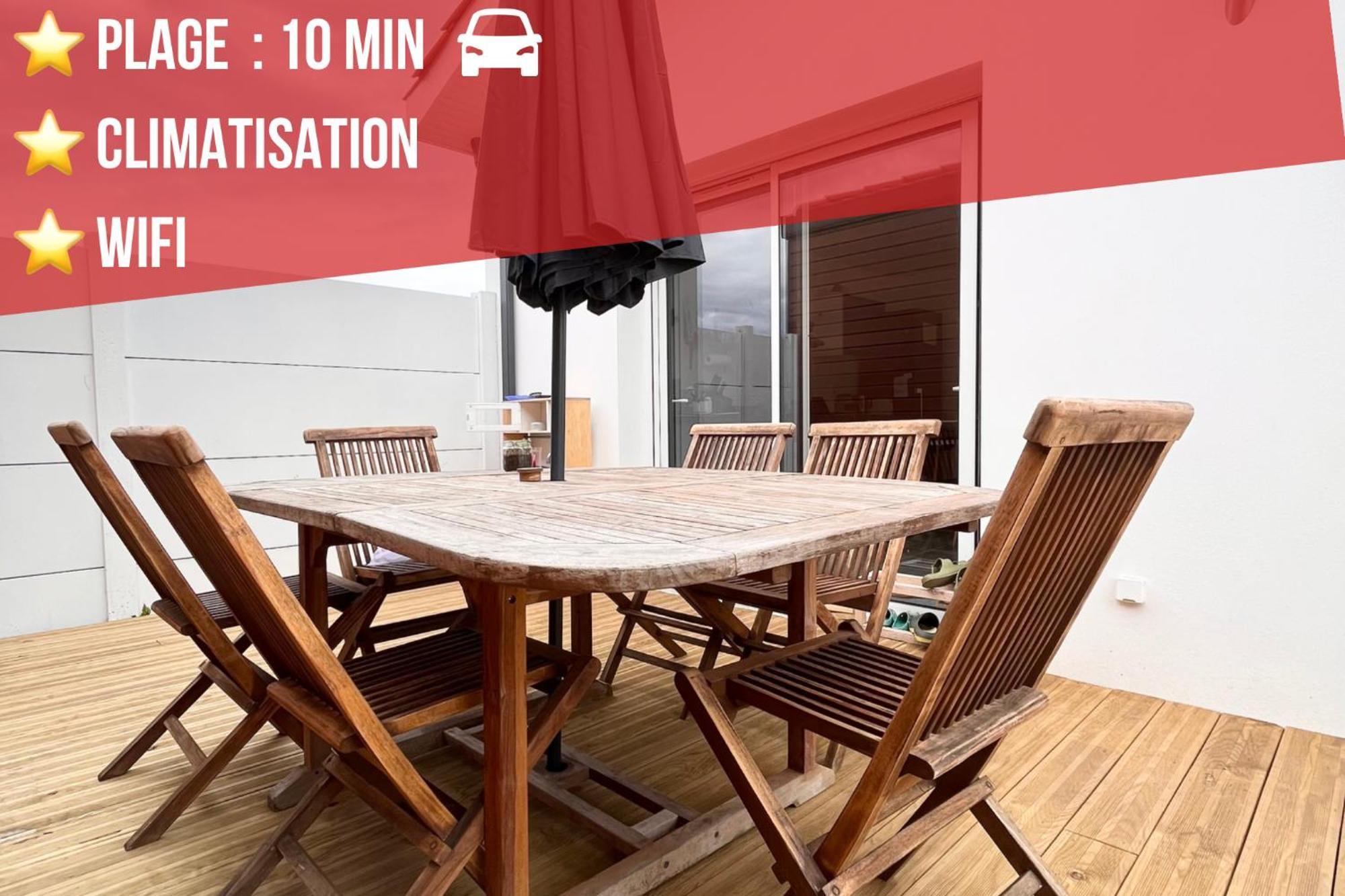 Charmante Maison Proche Ocean Ferienhaus